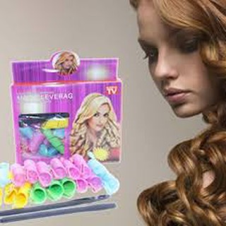 Bộ uốn tóc không dùng nhiệt Magic Leverag - Uốn ngắn