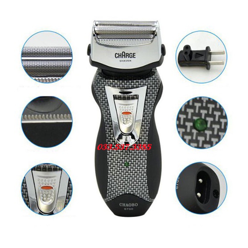 Máy cạo râu, đồ cạo râu RSCW 8700 lưỡi kép công suất 3W