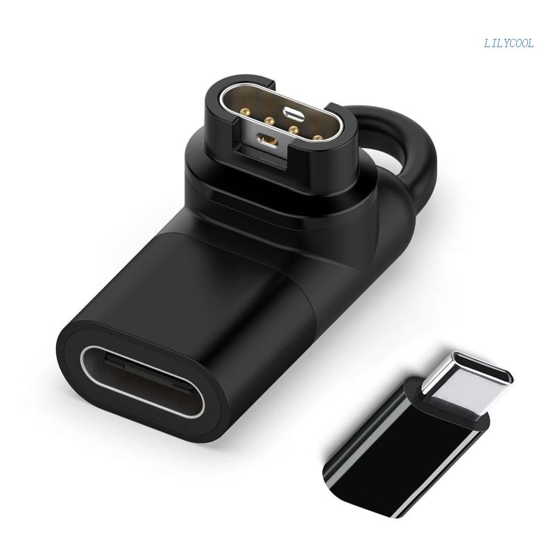 Đầu Chuyển Đổi Từ Cổng Micro USB Sang Giác Cắm Type-C 90 Độ° Bộ Chuyển Đổi Sạc Type-C Sang 4 Pin Tương Thích Với Forerunner 945 / 9