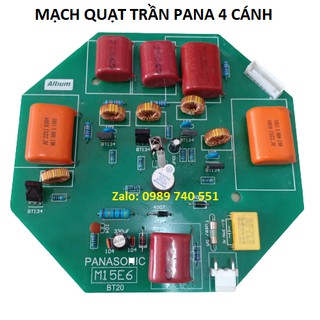 Mạch quạt nhận điều khiển quạt trần panasonic 4 cánh