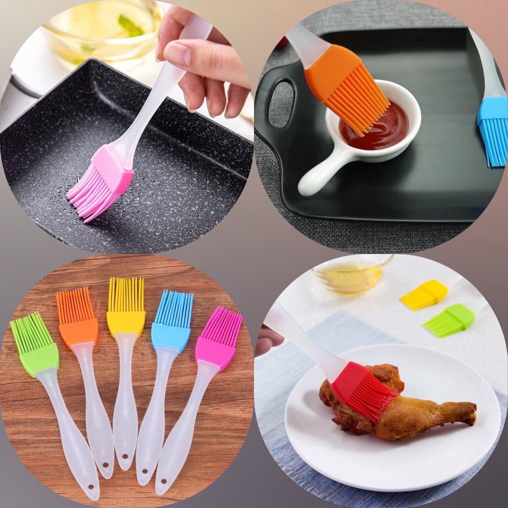 Chổi quét dầu Cọ quét dầu ăn, quét mỡ, quét mặt bánh bằng silicon chịu nhiệt