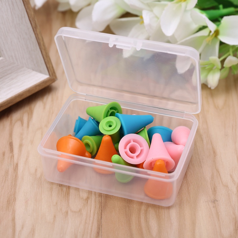 Set 20 Vỏ Bọc Bảo Vệ Đầu Kim Đan Len Hình Nón Tiện Dụng