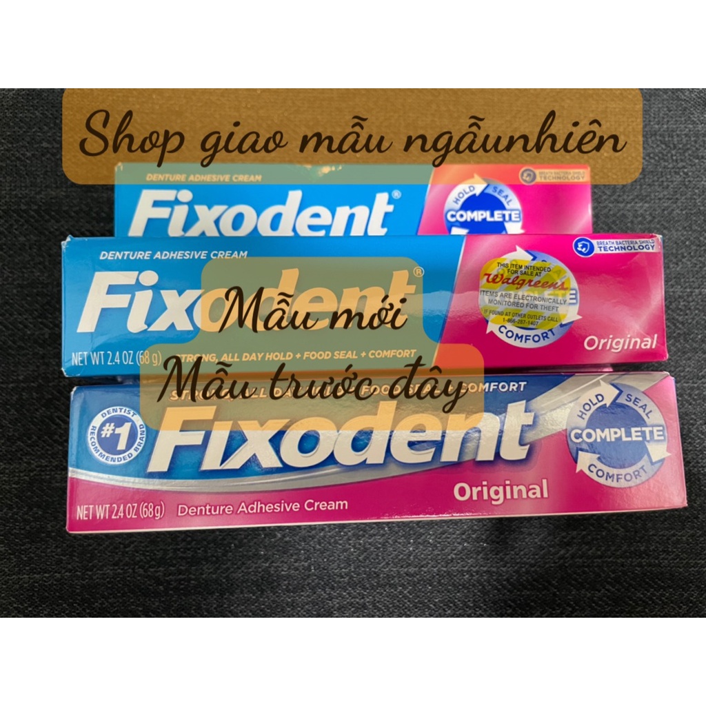 Keo dán hàm giả Fixodent 68g USA