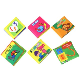 Coolplay Bộ 6 sách vải mềm cho bé sơ sinh