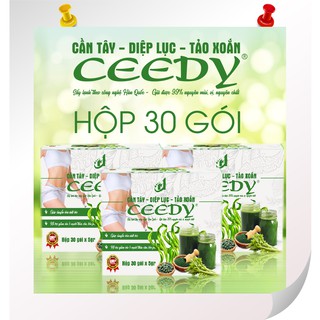 CẦN TÂY - DIỆP LỤC - TẢO XOẮN - CEEDY - KHÔNG HIỆU QUẢ HOÀN TIỀN  (HỘP 30 GÓI)