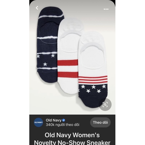 Tất  Old navy nam nữ lười bàn - mắt cá chân kháng khuẩn khử mùi thoáng khí