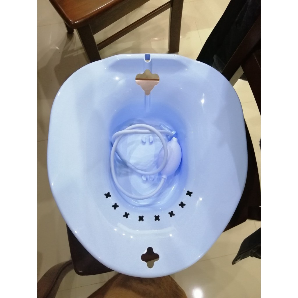 [VIDEO HDSD] Chậu xông hơi vệ sinh phụ nữ có vòi xịt và để vừa bồn cầu toilet