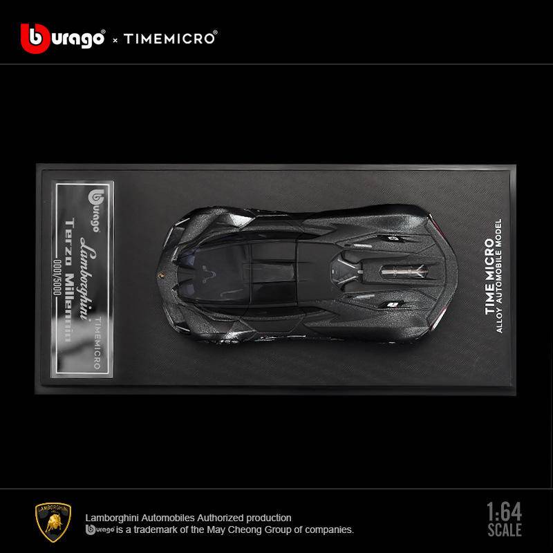 TimeMicro 1:64 Bburago Lamborghini Three Thousand Years Terzo Millennio Bộ sưu tập đồ chơi quà tặng mô hình ô tô đúc chết
