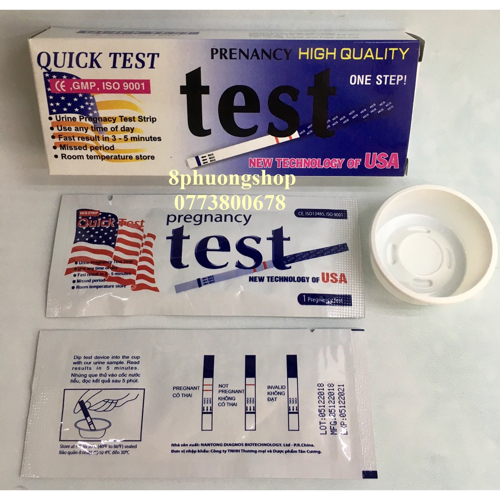 Que thử thai Quick Test phát hiện thai sớm - Đơn giản chính xác