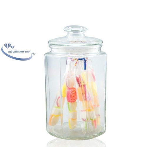Hũ lọ thủy tinh đựng gia vị lục giác 2 lít SIÊU TO SIÊU ĐẸP | BigBuy360 - bigbuy360.vn
