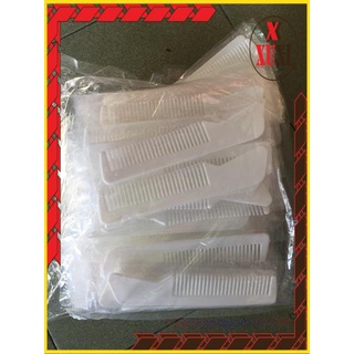 Combo 10 Lược mini khách sạn nhựa màu trắng nhỏ