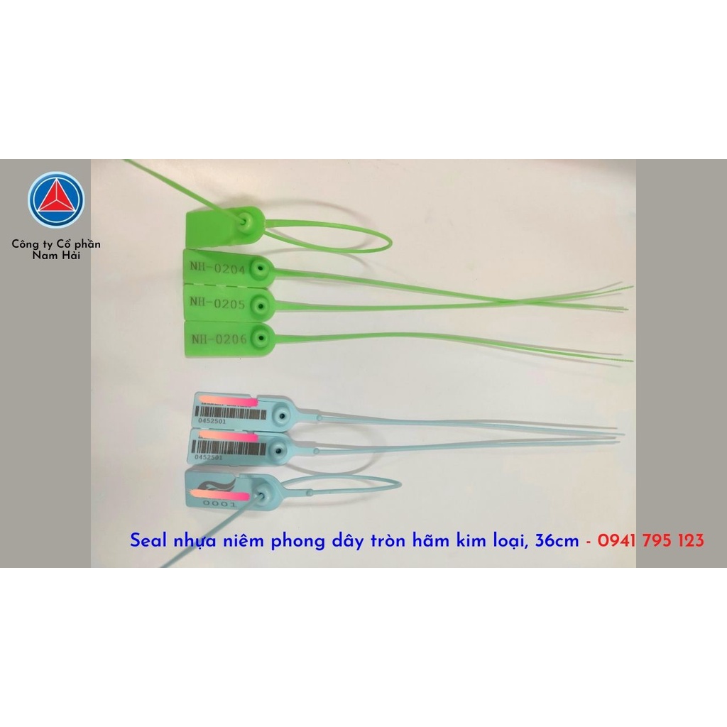 Seal khóa niêm phong kẹp chì dây rút trơn tròn 36cm