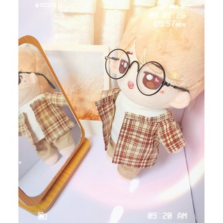 |OUTFIT DOLL| - SET BROWN BASIC DOLL 20CM - tiemcualeo
