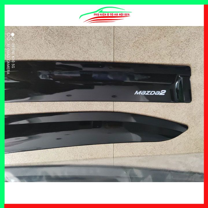 Vè che mưa cho xe ô tô Mazda 2 2015-2024 vè đen bảo vệ trang trí xe