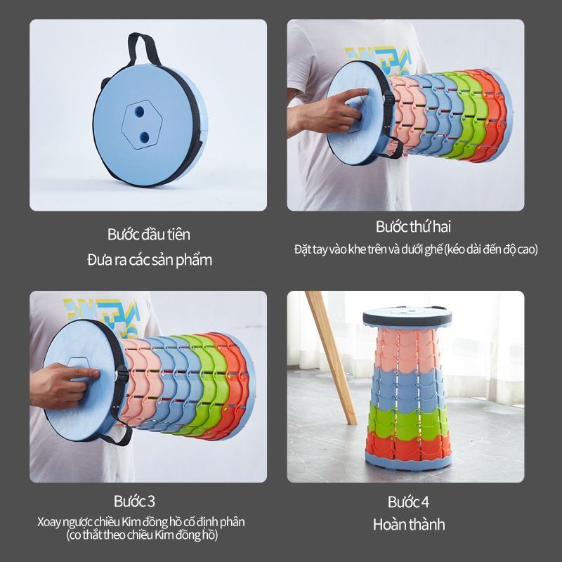Ghế sếp di động, gấp gọn, có thể điều chỉnh và thu gọn