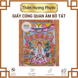 Cúng Quan âm Bồ Tát gồm quần áo, tiền vàng đủ bộ