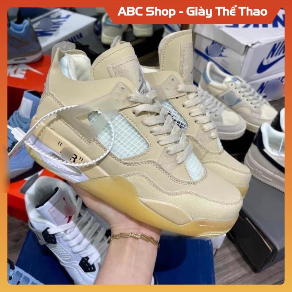 Giày Thể Thao Air jordan 4 màu kem + jd4 các màu hot , giày sneaker nam nữ Jd trắng đen xanh đỏ