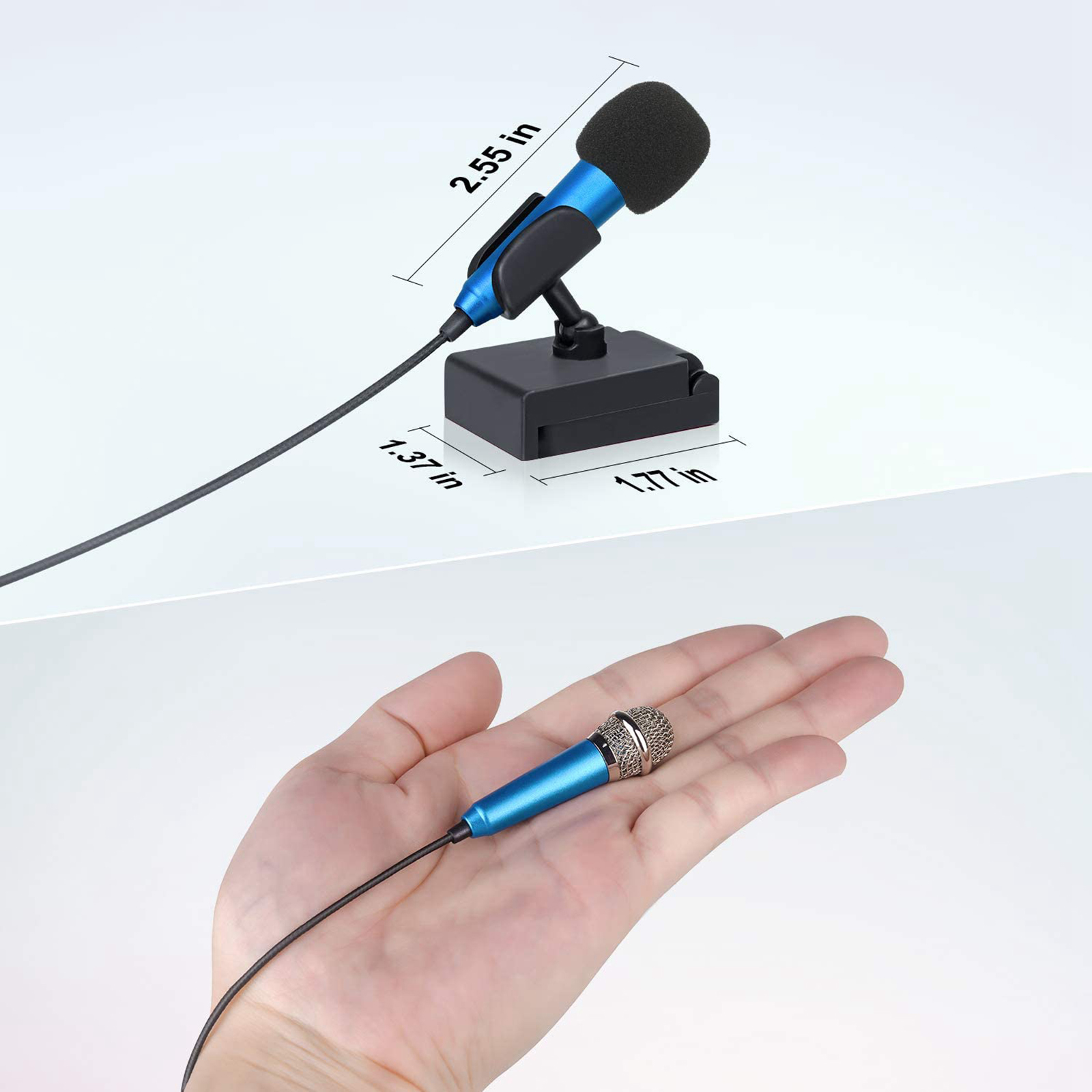 Micro Hát Karaoke Mini Cầm Tay Màu Vàng Hồng