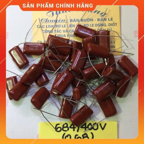 [FRESHIP] Tụ điện 684/400 v bán 10 chiếc [GiáTốt]