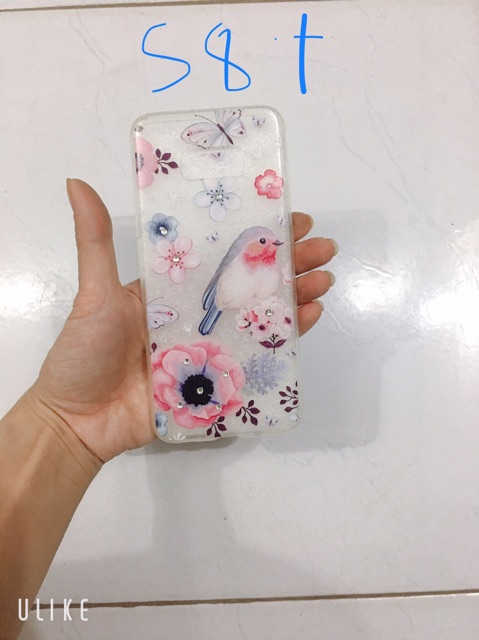 Ốp lưng sam sung S8 Plus hình bông hoa
