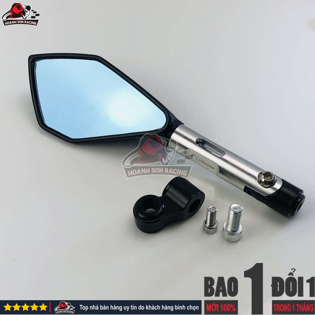 Gương 5 cạnh rizoma hơp kim nhôm nguyên khối cao cấp fullsystem  nhập khẩu bởi Hoành Sơn Racing