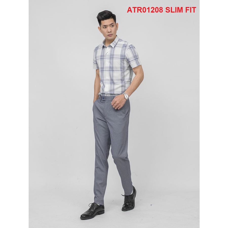 Quần Âu Aristino Vải Co Giãn Không Nhăn Không Cần Là Ủi Form Slim ATR01208