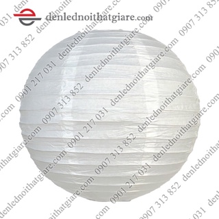 * HOẢ TỐC HCM * ĐÈN LỒNG GIẤY 50cm màu TRẮNG TINH - phong cách Nhật, hiện đại, sang trọng