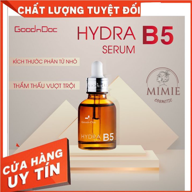 [HÀNG CHÍNH HÃNG] HYDRA B5 SERUM DƯỠNG ẨM, TRẮNG DA, MỜ THÂM, CHỐNG LÃO HÓA GOODnDOC 30ML