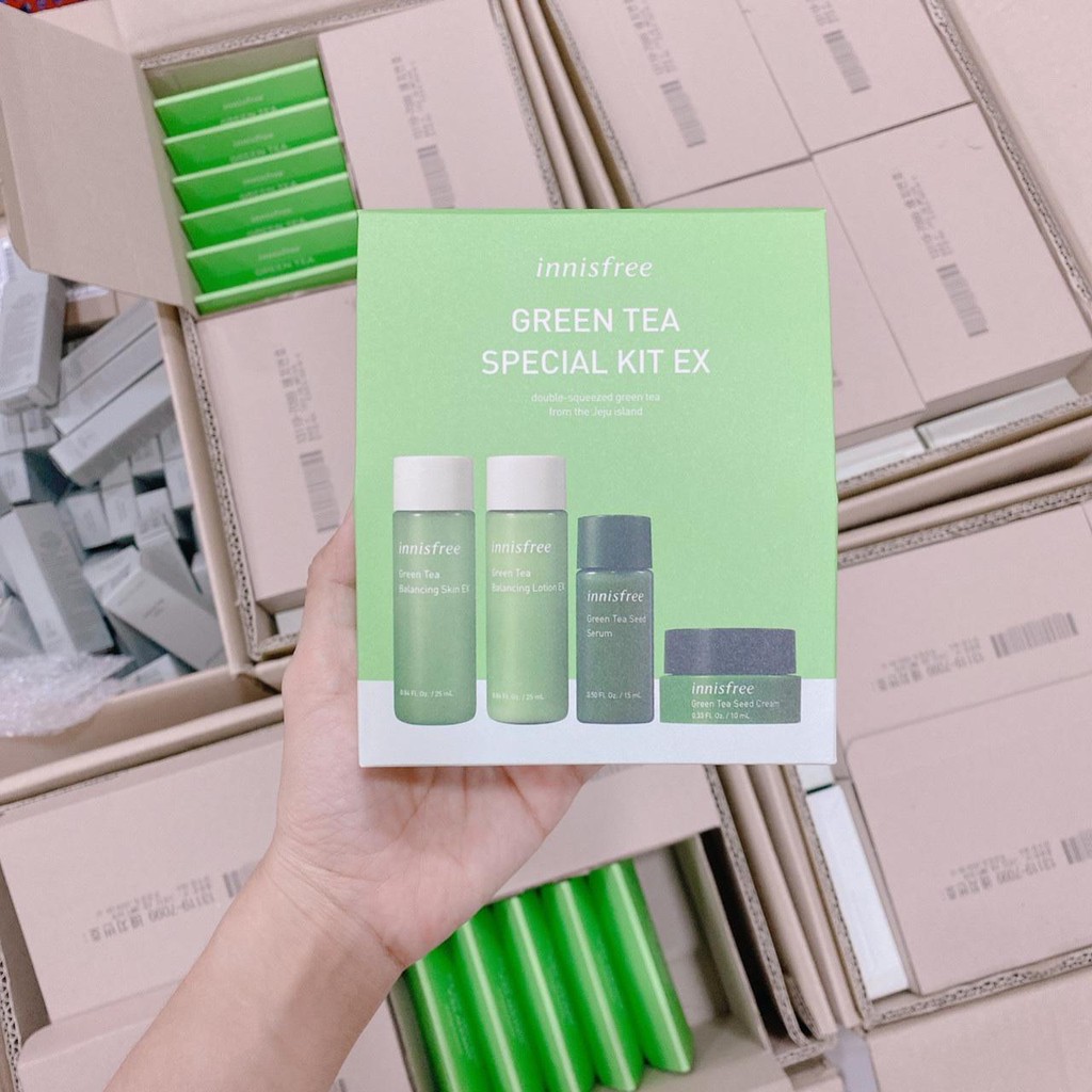 BỘ KIT TRÀ XANH INNISFREE GREEN TEA SPECIAL KIT EX ( HOT NEW 2020 )