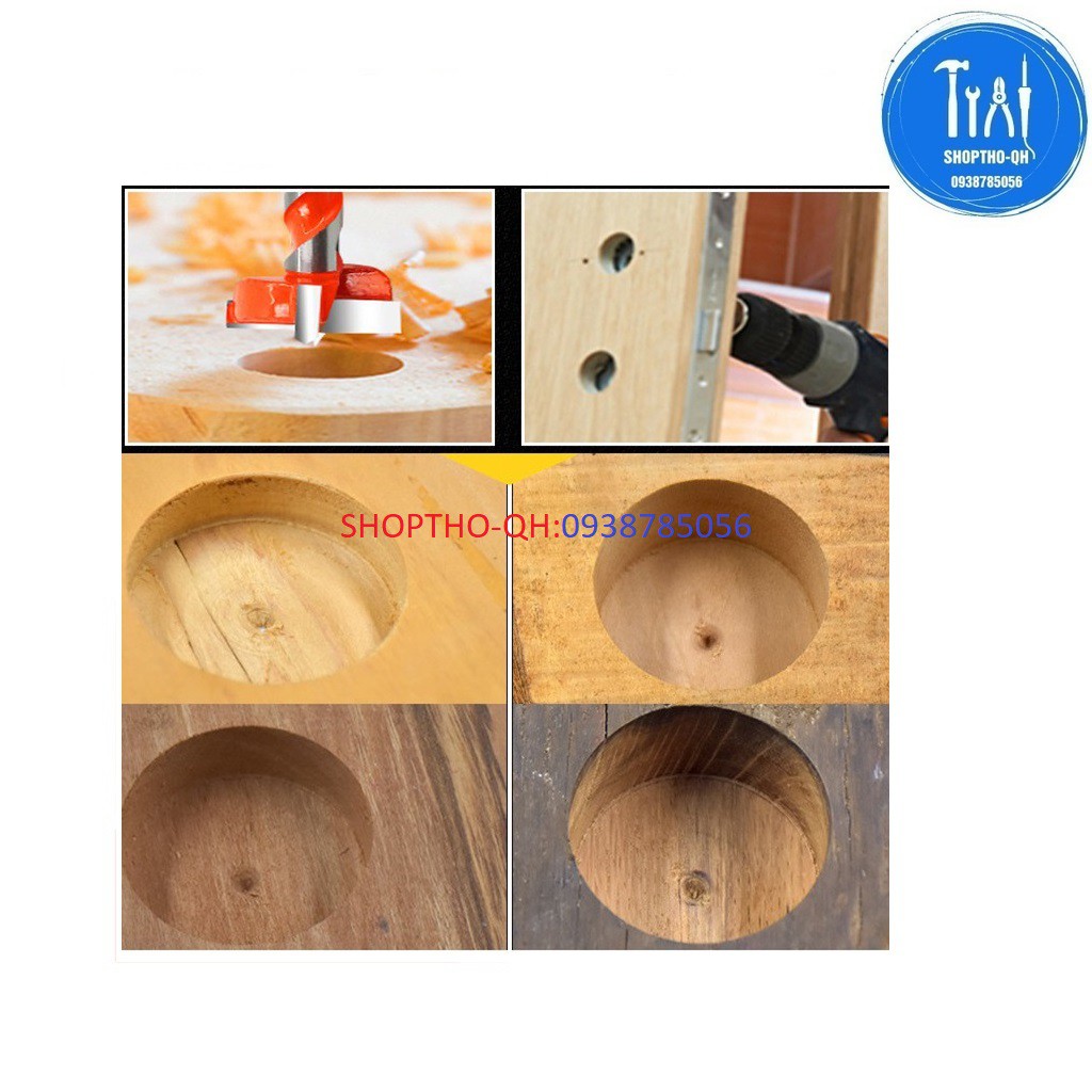 MŨI KHOÉT LỖ GỖ 16MM,18MM,20MM,22MM,25MM ĐUÔI LỤC GIÁC CAO CẤP.