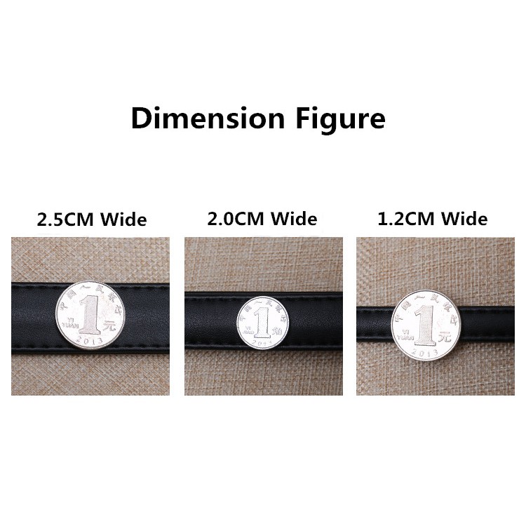 Dây Đeo Túi Xách Bằng Da pu 2.5cm / 2.0cm / 1.2cm