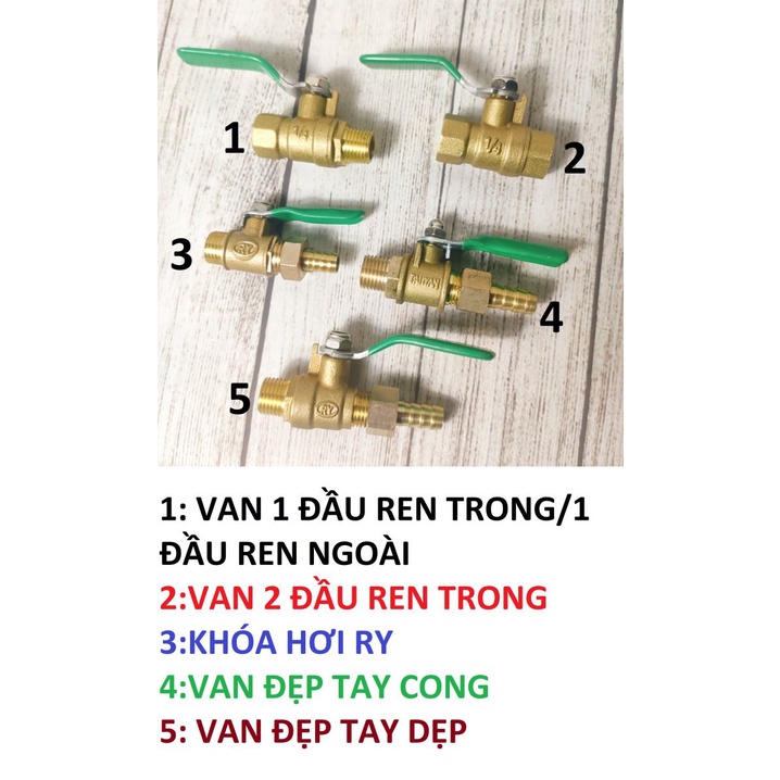 KHÓA HƠI/ VAN GẠT HƠI REN 13mm