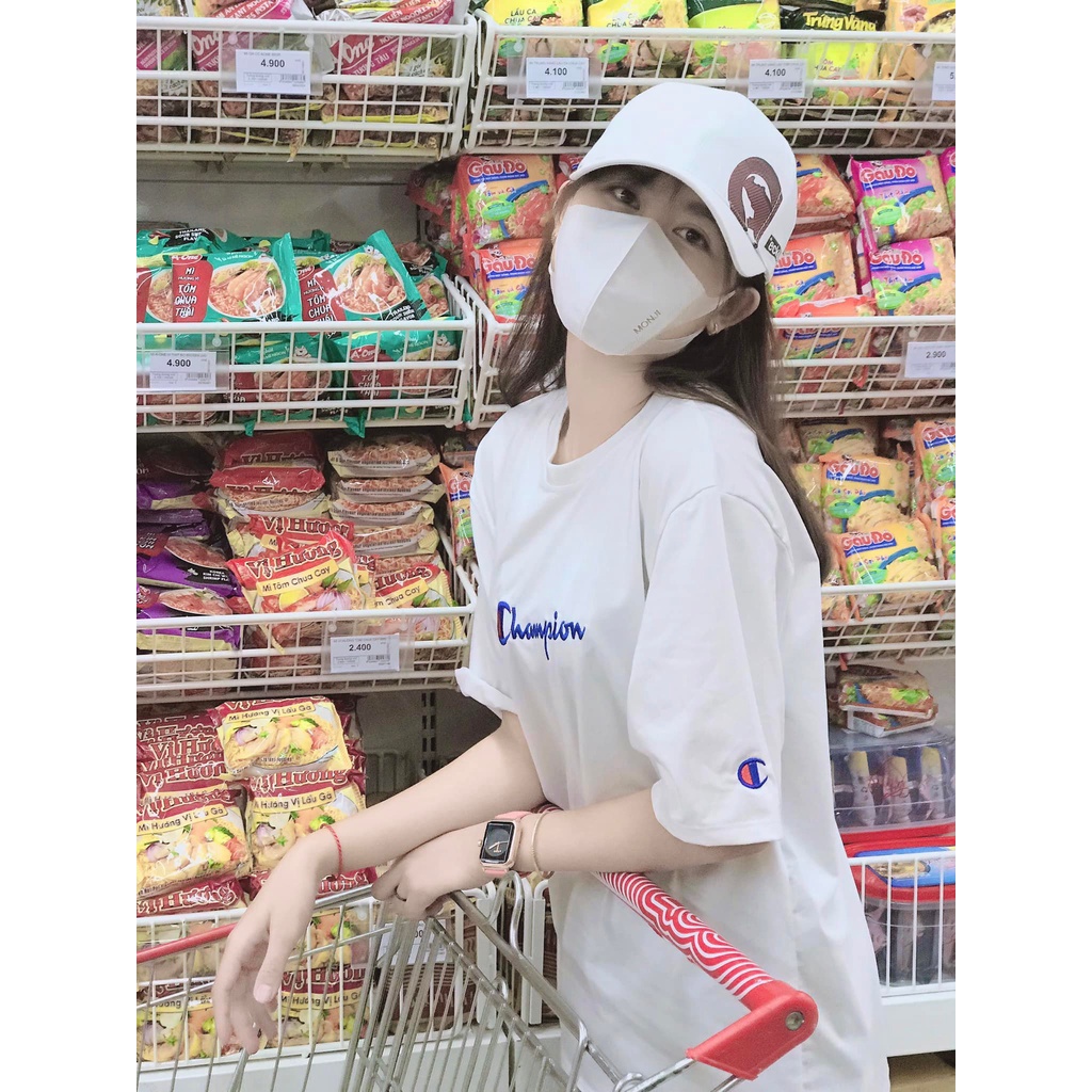 [𝐅𝐑𝐄𝐄𝐒𝐇𝐈𝐏 𝐓𝐔̛̀ 𝟐𝟎𝐊]ÁO THUN UNISEX NAM NỮ DÁNG THỤNG HONG KONG - CHỮ THÊU -CHẤT LIỆU COTTON -HÀNG SẢN XUẤT