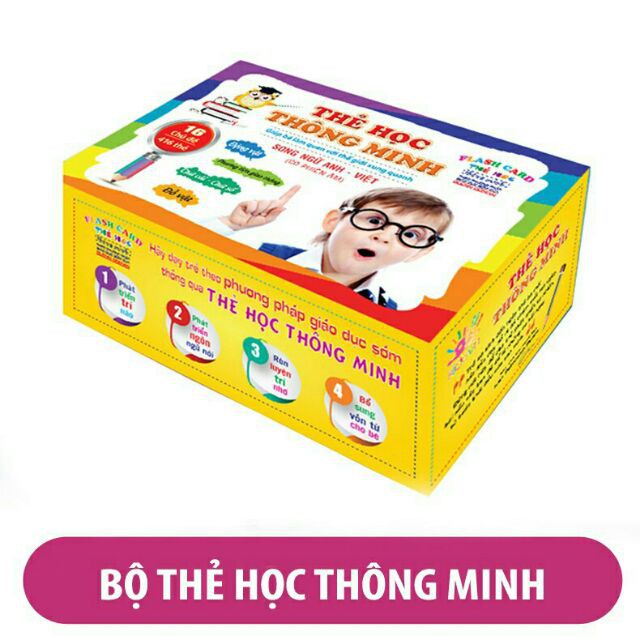 THẺ HỌC SONG NGỮ 16 CHỦ ĐỀ CHO BÉ THỎA SỨC KHÁM PHÁ