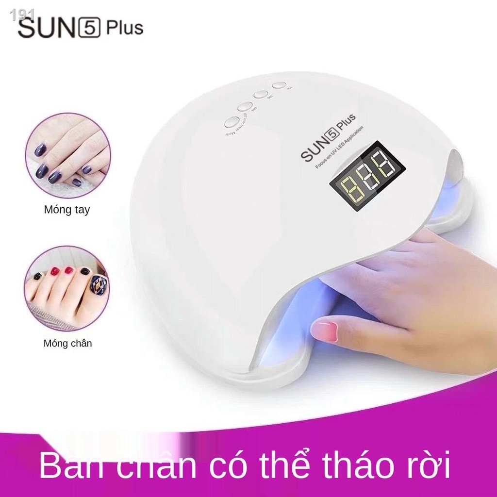 【HOT】Đèn làm khô móng tay nhanh chóng công suất cao Sunshine số 5 48W cửa hàng với cảm biến thông minh máy chiếu keo nướ