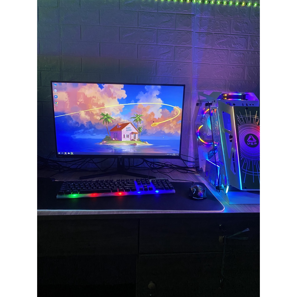 Full Bộ PC Gaming i3 9100F / Z370 siêu mạnh + Màn hình 24" Full HD chiến GATA5, Fo4, Liên minh, CS:Go, Audition, CF