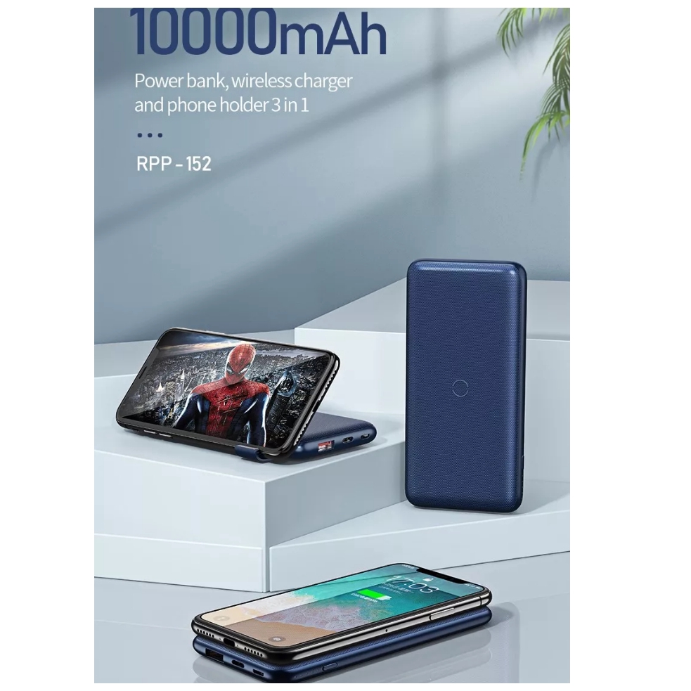 Remax power bank RPP-152 10000mAh fast wireless charging