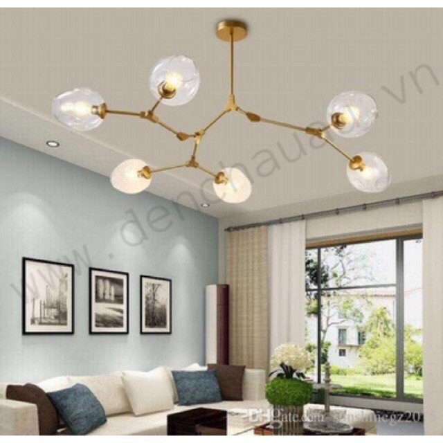 ĐÈN THẢ CÀNH TÁO 6 BÓNG Thả Phòng khách