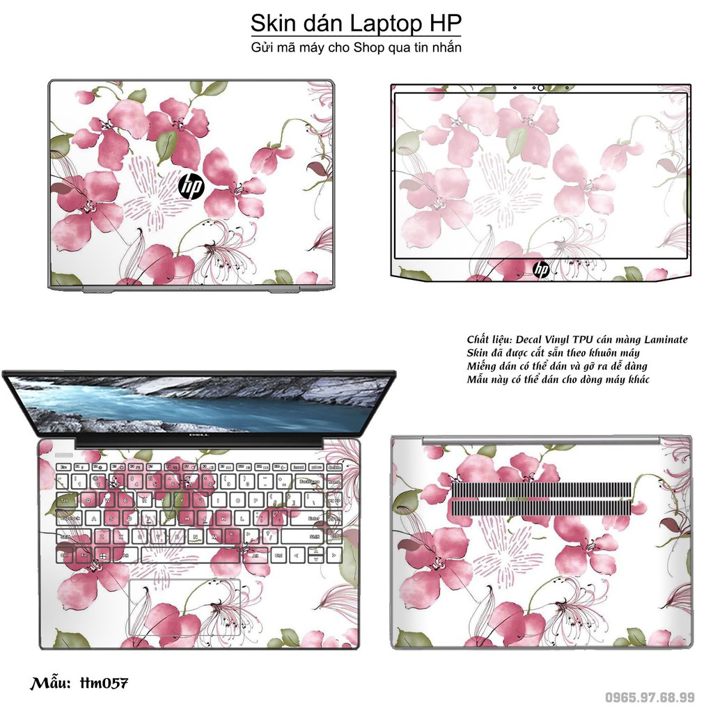 Skin dán Laptop HP in hình Tranh thủy mặc _nhiều mẫu 3 (inbox mã máy cho Shop)