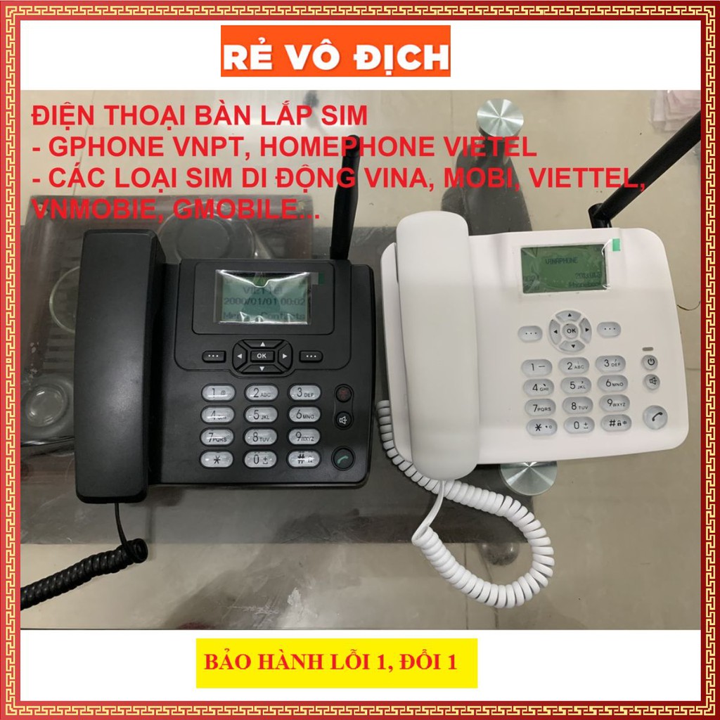 ETS3125i ☎️ Điện Thoại Để Bàn Dùng Cho Sim GPhone, HomePhone, Viettel, Vina, Mobi, VnMB