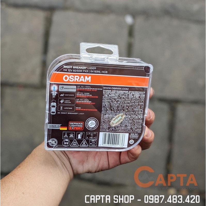 Bóng đèn Halogen Osram Night breaker H4