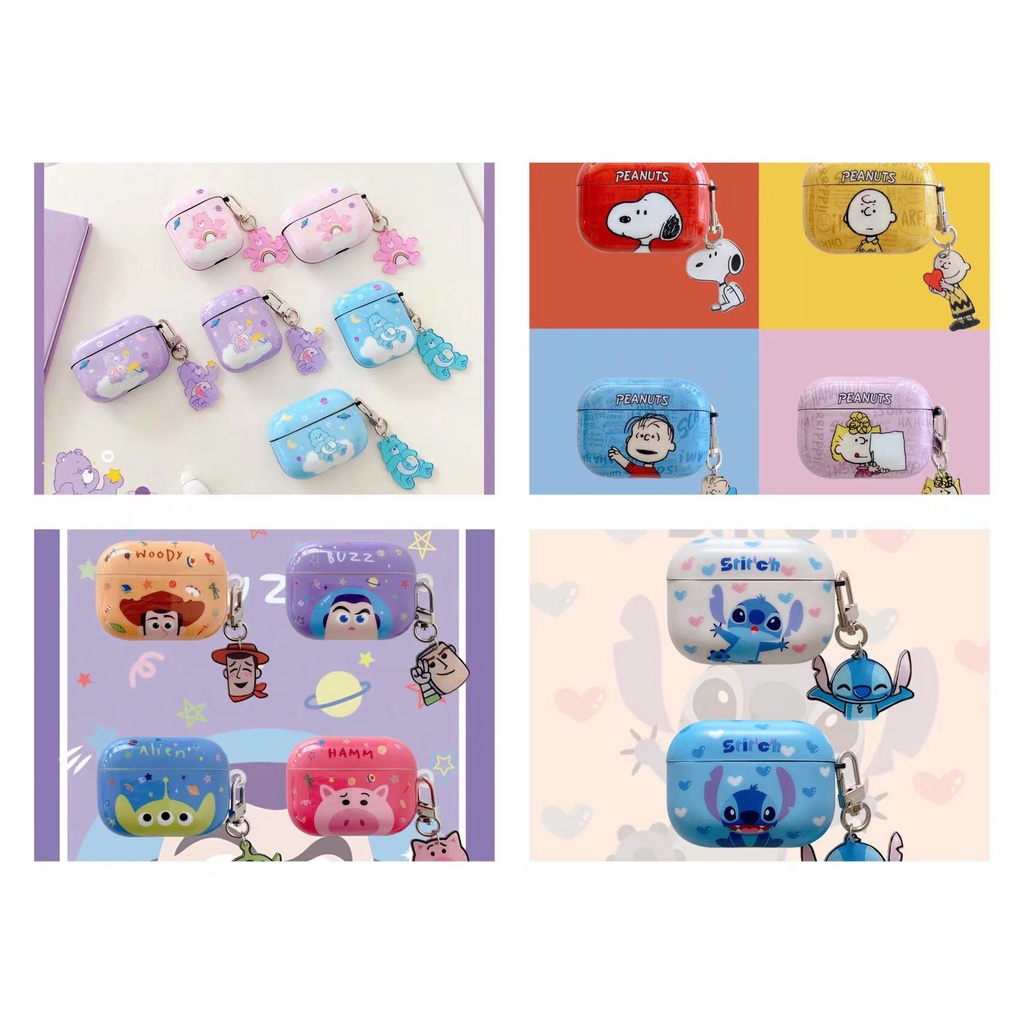 Cute Cartoon IMD charlie Apple Airpods 3 2021 1/2 Pro Cover wireless bluetooth earphone Charging Protective Case Box