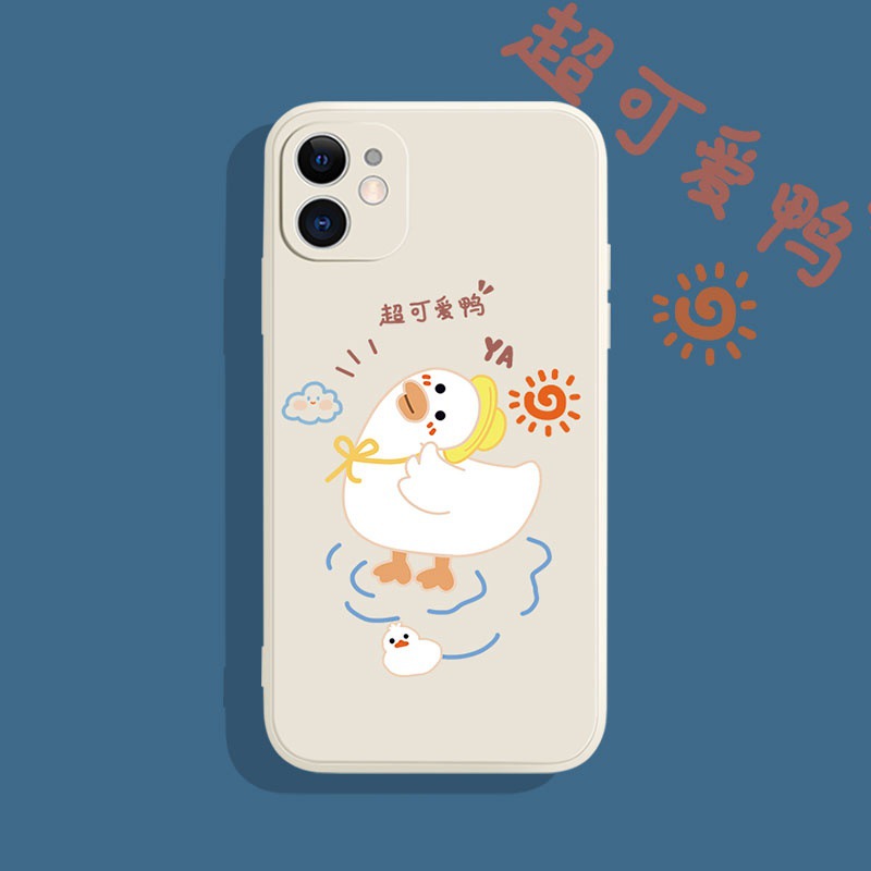 Ốp lưng iphone Ốp điện thoại in hình vịt cho iPhone 6/6plus/6s/6splus/7/7plus/8/8plus/x/xr/xs/11/12/pro/max/plus/promax/12promax/12mini Dinuo case
