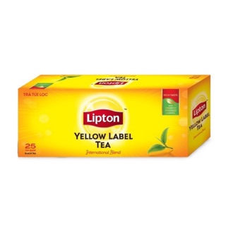 Hộp trà lipton nhãn vàng truyền thống 25 gói