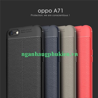 Ốp lưng dẻo giả da Auto Focus Oppo A71 cao cấp