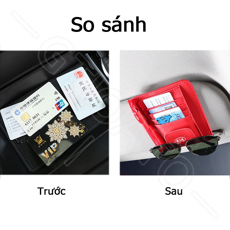 GTIOATO Ví ĐựNg GiấY Tờ Xe Ô Tô Tấm Che Nắng Ô Tô Ví ĐựNg ĐăNg KiểM Xe Ô Tô TúI ĐựNg GiấY Tờ Xe Ô Tô Kẹp Kính Ô Tô Phụ KiệN Trang Trí Ô Tô Cho KIA Morning Seltos Sonet Carens Soluto Sedona K3 Forte Sorento Rondo Carnival K5