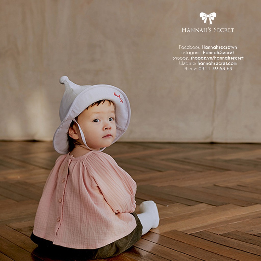 [ ảnh thật ] nón Vành chóp phù thủy siêu cute cho bé