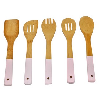 Bộ dụng cụ nấu ăn bằng gỗ bộ 5 cái