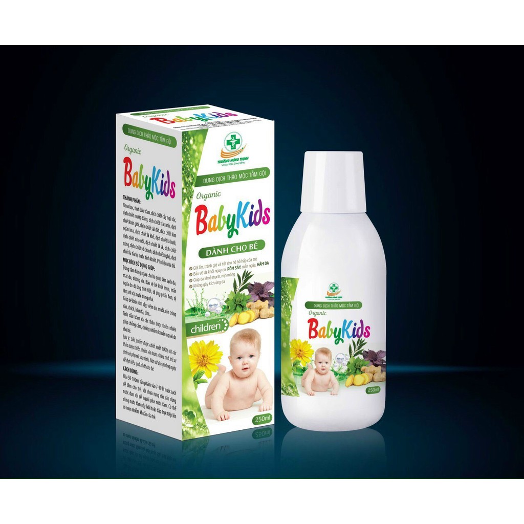 Nước tắm thảo dược cho bé BabyKid 250ml hoàn toàn tự nhiên