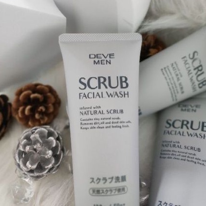 Sữa Rửa Mặt Deve Men Scrub Facial Wash Hạt Scrub Dành Cho Nam 130g